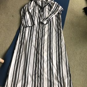 Hooded Moroccan caftan, cotton